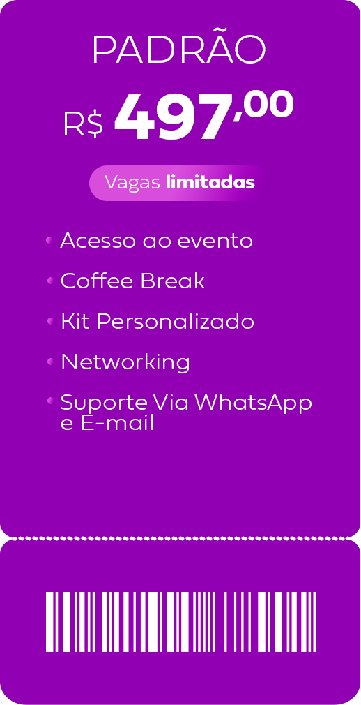 Ingresso padrão — R$ 497